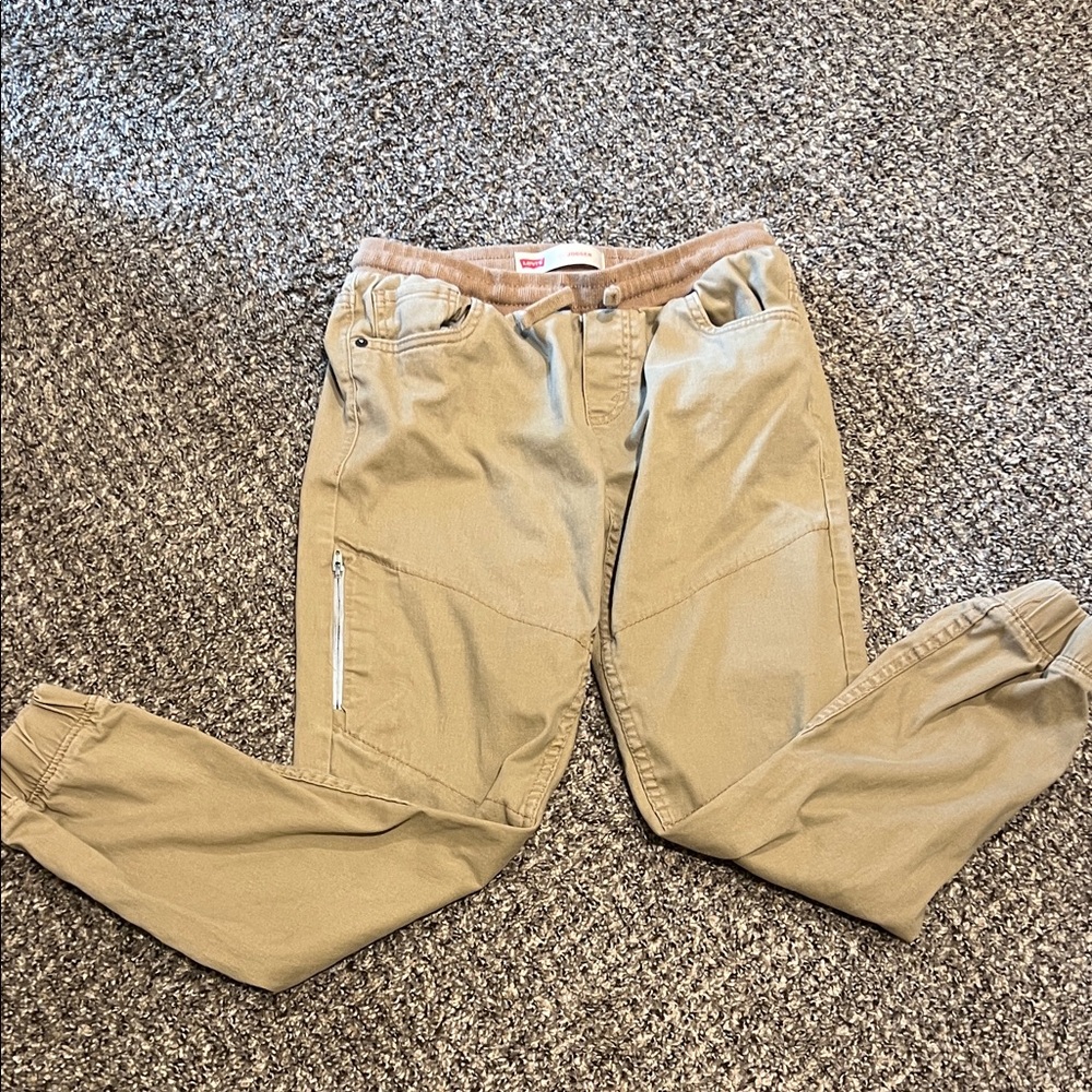 Levi's Khaki Cargo Jogger Pants - Elastic Waist